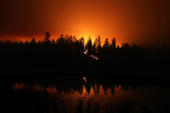 Wallow Fire on Noble Mountain