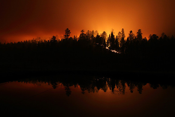 Wallow Fire on Noble Mountain