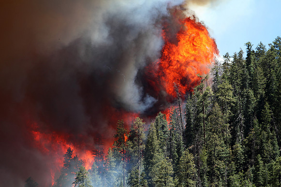 Fire along Amberian Point Erupts