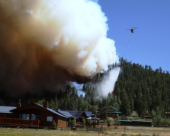 Helicopter 38 protects the Peaks Resort on Amberian Point