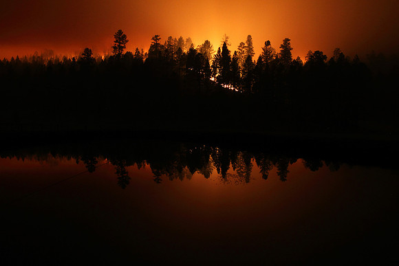 Wallow Fire on Noble Mountain