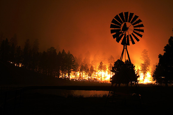 Windmill on the Wallow Fire